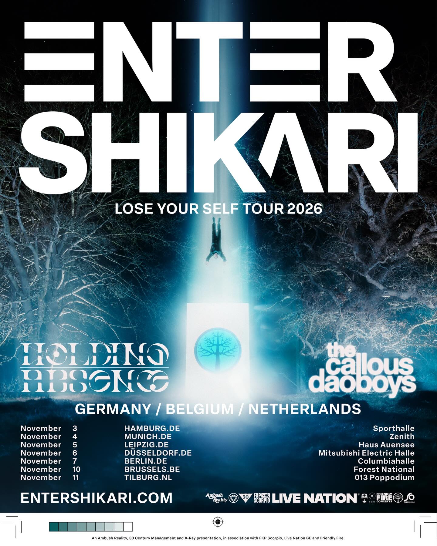 Enter Shikari Lose Your Self Tour Poster 2026